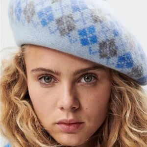 Zara Argyle wool beret